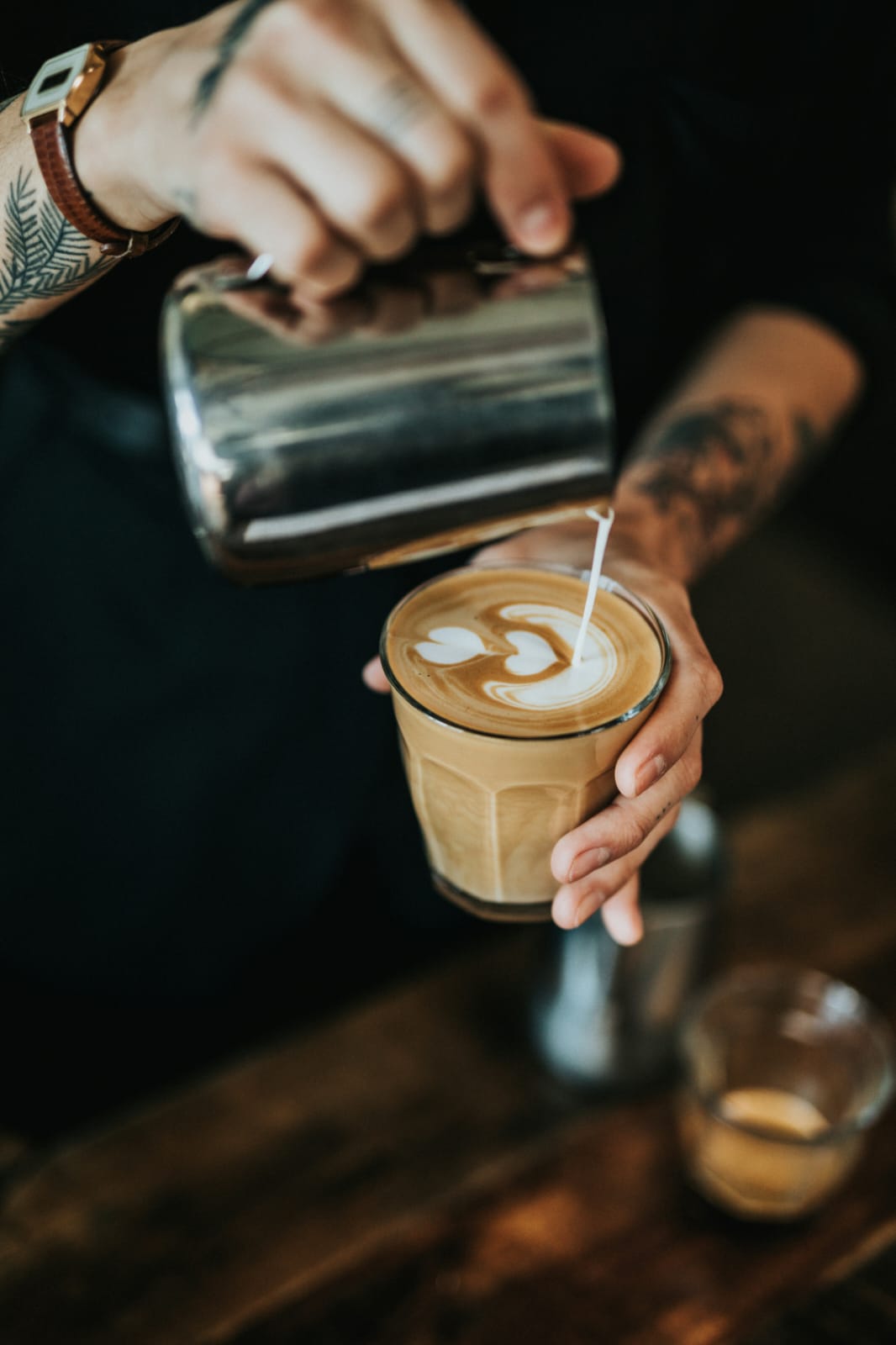 Café sendo servido
